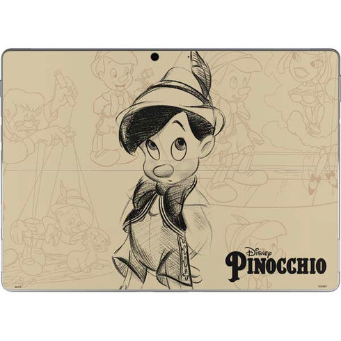 Disney Pinocchio Sketches Portrait Surface Pro 8 Skin